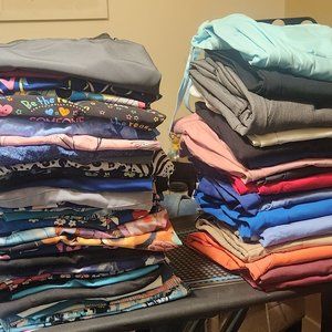 Women's scrub tops and pants